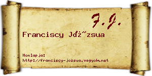 Franciscy Józsua névjegykártya